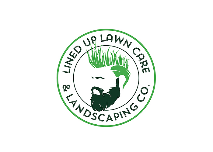 Lined-Up Lawn Care Logo Design