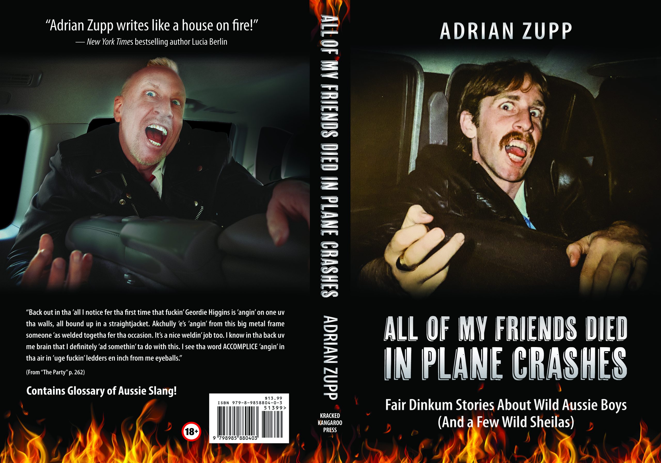All My friends Died in Plane Crashes Book Cover, Front & Back